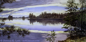 Evening View In Boundary Waters Minnesota