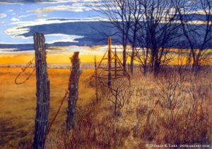 Fence Line Sunset Fall River